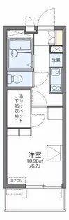 レオパレスウイング元城A【402号室】の間取り