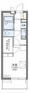 レオパレスウイング元城A【203号室】の間取り
