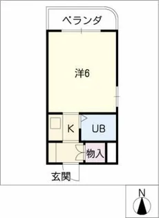 ハウス太平【1階】の間取り