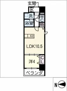 大須日出マンション【5階】の間取り