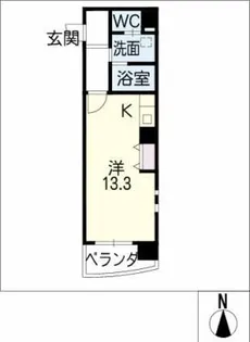 メゾン・ラ・ペジーブル【5階】の間取り