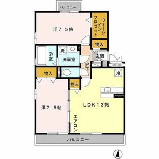 オリーブガーデン【3階】の間取り