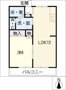 ウッドヴィラ B棟【2階】の間取り