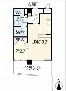 アルファパル阿由知通【3階】の間取り