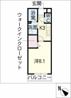 ボン・ヴォヤージュ C【2階】の間取り