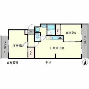 山端マンション【3階】の間取り