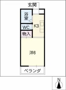 ノースラポール【3階】の間取り