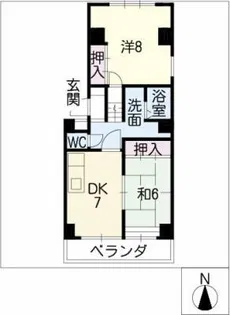 レジデンス永井【3階】の間取り