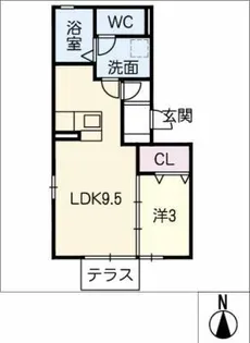 なるみハウス【1階】の間取り