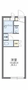 レオパレスヴィラコロンナⅠ【203号室】の間取り