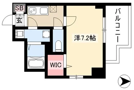 エスプレイス上前津レガシー【0201号室】の間取り