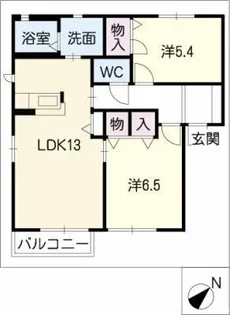 コンフォールハイツ瀬戸 B棟【1階】の間取り