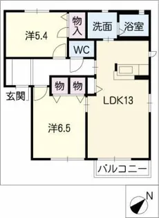 コンフォールハイツ瀬戸 B棟【2階】の間取り