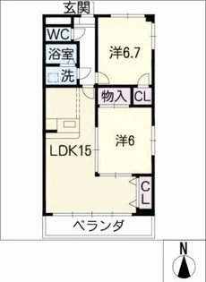 グランドステージ桜ヶ丘【2階】の間取り