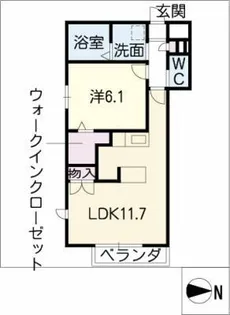 ドルクスコート【2階】の間取り