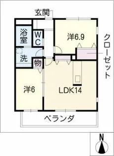 エスペランサ【3階】の間取り