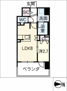N-prince浄心【7階】の間取り