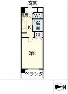 マーヴェラス自由が丘【1階】の間取り