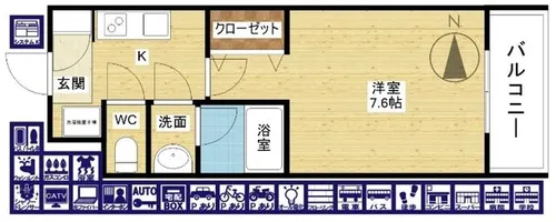 レジディア新大阪【12階】の間取り