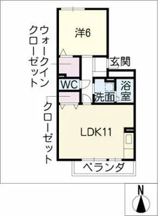 セジュール和幸 C【1階】の間取り