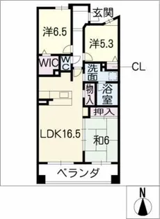 ライオンズ桜山レジデンス1405号【14階】の間取り