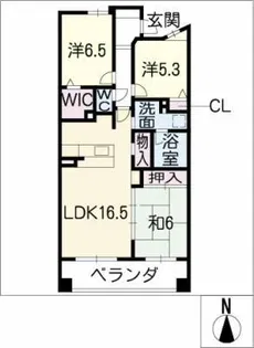 ライオンズ桜山レジデンス1405号【14階】の間取り