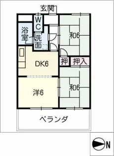 OMレジデンス尾張旭【2階】の間取り