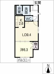 ディアス・K【2階】の間取り