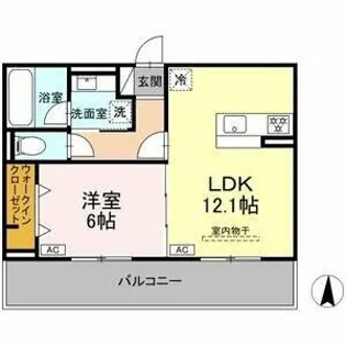 Collab 北宿【2階】の間取り