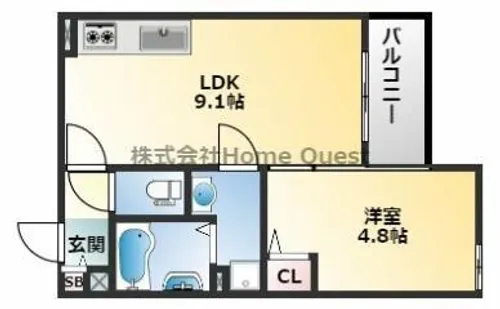 Limmon御厨【3階】の間取り