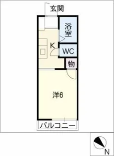 メゾン中花【1階】の間取り