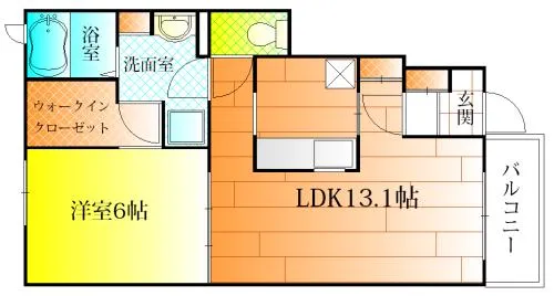 アビタシオン【101号室】の間取り