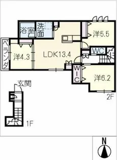Ark place名駅南【2階】の間取り