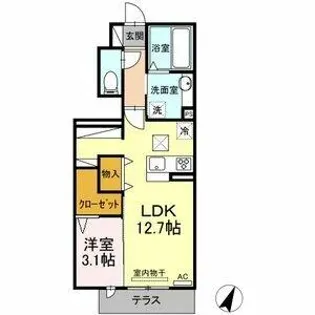 明日香【1階】の間取り