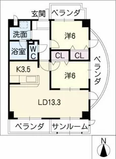 FORM GP NORTH【4階】の間取り