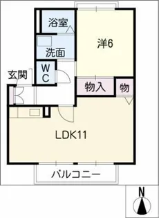 MastTown若草通 C棟【2階】の間取り