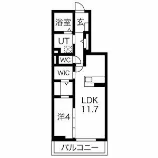 グランシャリオ【2階】の間取り