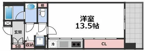 ロイヤルパークス桃坂【3階】の間取り