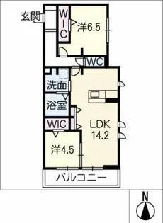 アン・レポス【2階】の間取り