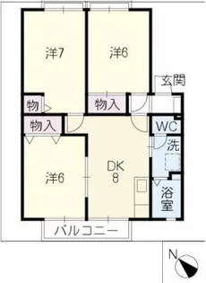 パークレジデンス【1階】の間取り