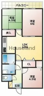 メゾンかんのんじ【3階】の間取り