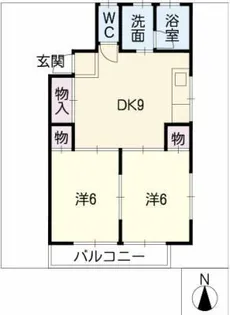 メゾンN・K【2階】の間取り