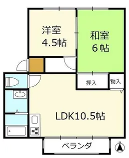 奈良県奈良市中町【アパート】の間取り
