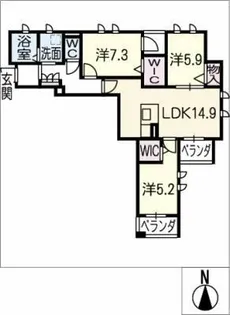 セントリィ【2階】の間取り