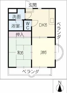 コーポ樋口【3階】の間取り
