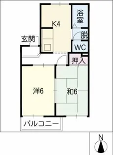 アネックス八神【1階】の間取り
