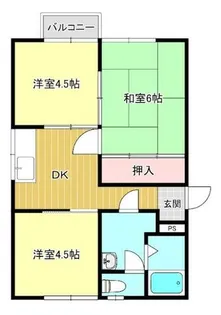 ルナコート【205号室】の間取り