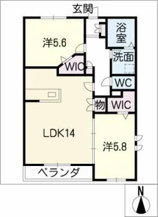 クローバー【3階】の間取り
