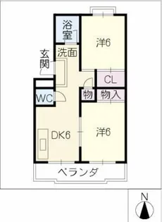 ハイツ西町【1階】の間取り