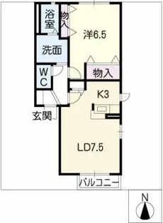 ぺティ・バーネット【2階】の間取り